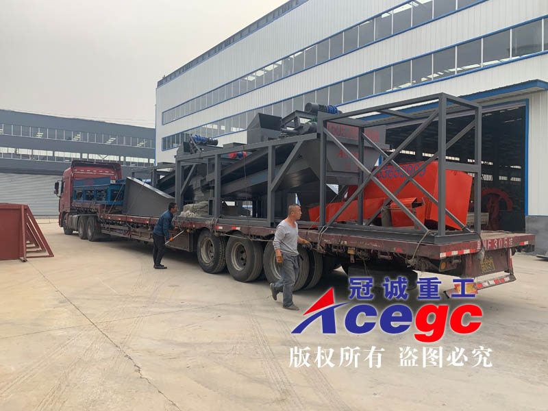 沙金尾礦回收設備廠家發貨現場