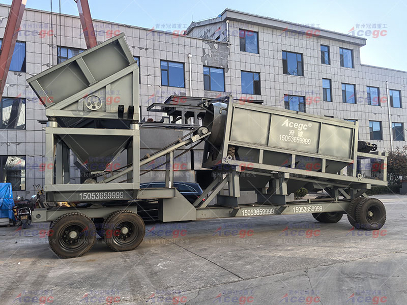 移動沙金選礦車出口發貨